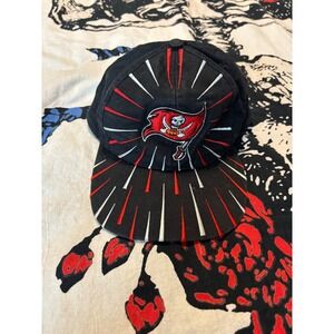 Vintage Tampa Bay Buccaneers Hat Game Day Snapback Black Red Sunburst NFL Cap